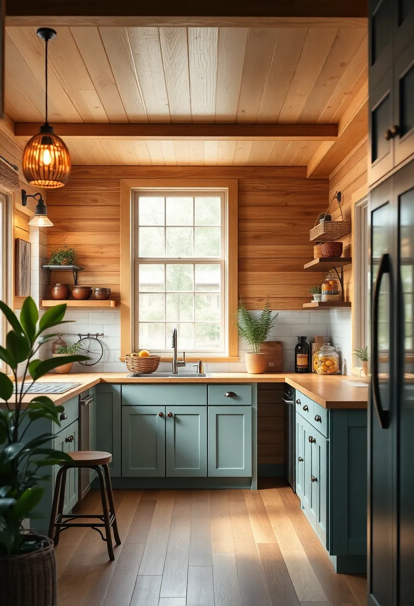 Soft Ambient​ Lighting From‌ Pendant Lamps And Sconces Enhancing The‌ inviting ​Cottage Kitchen Glow
