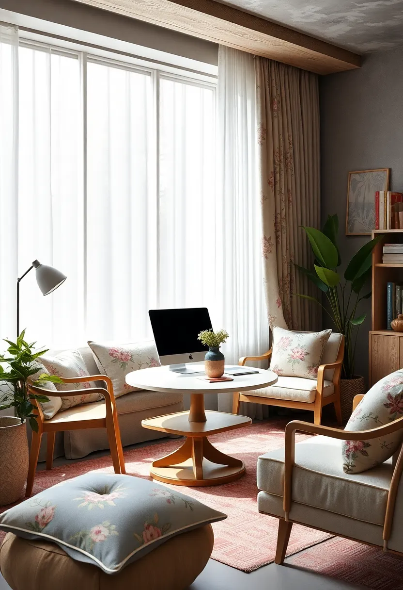 Delicate Floral ⁣Patterns on ⁤Cushions and Curtains Adding Nostalgic ‍cottagecore Charm