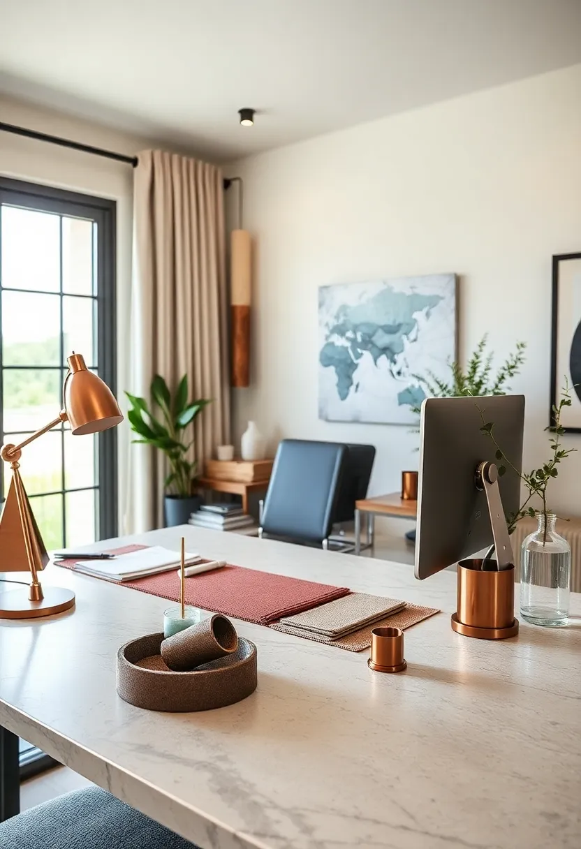 Rust-Copper Accents on Hardware‍ and Desk ​Accessories ⁤Adding Subtle elegance to Rustic⁤ charm