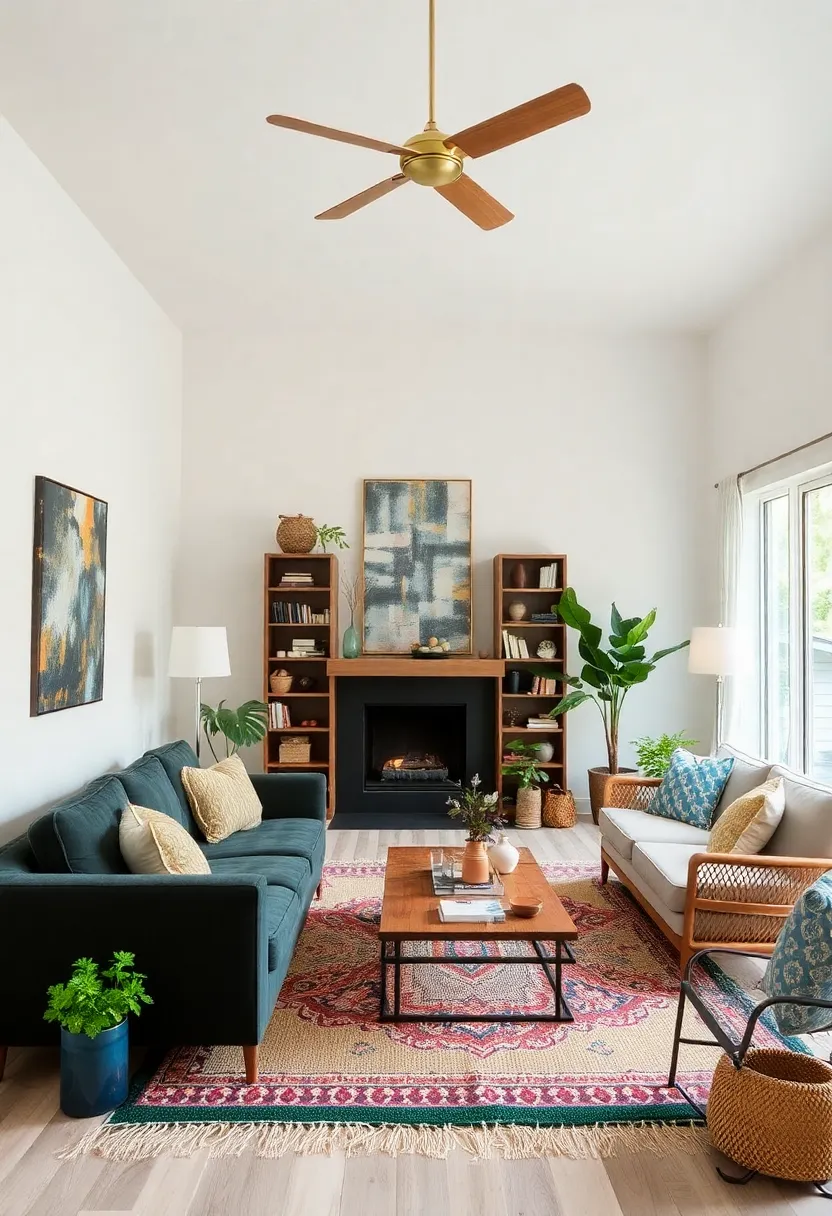 Creating a Relaxed Ambiance with Open-Concept Bohemian Living Spaces