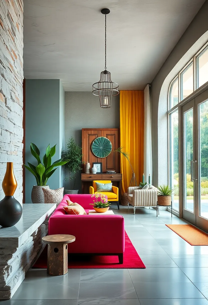 Combining Bright Neon⁣ Colors ‌With Neutral‌ tones To Create An Energetic Entryway​ Mood