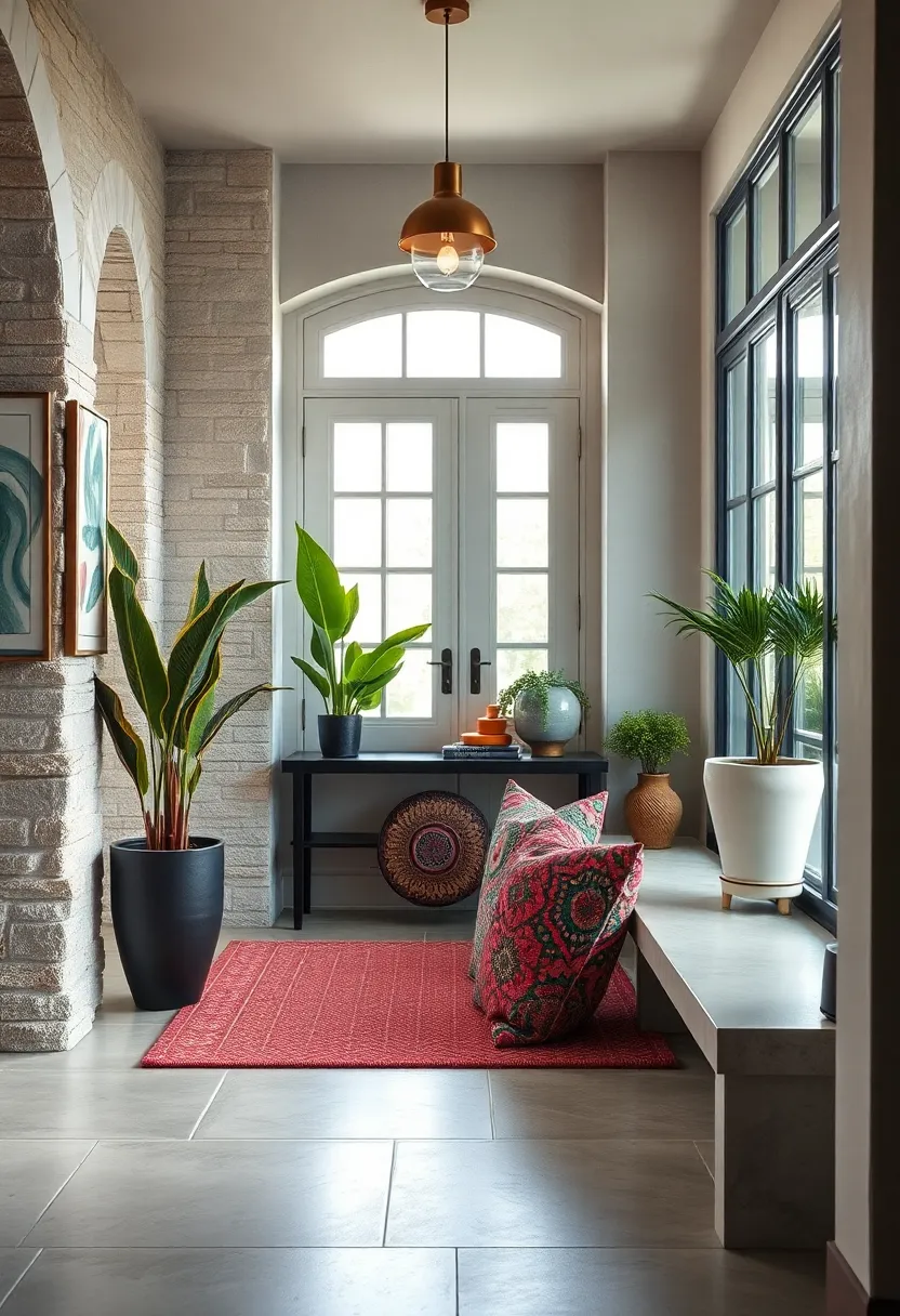 Mix Of⁣ Bold Patterns​ And Vintage Fabrics Dressing ‍Entryway Cushions For Comfortable Style