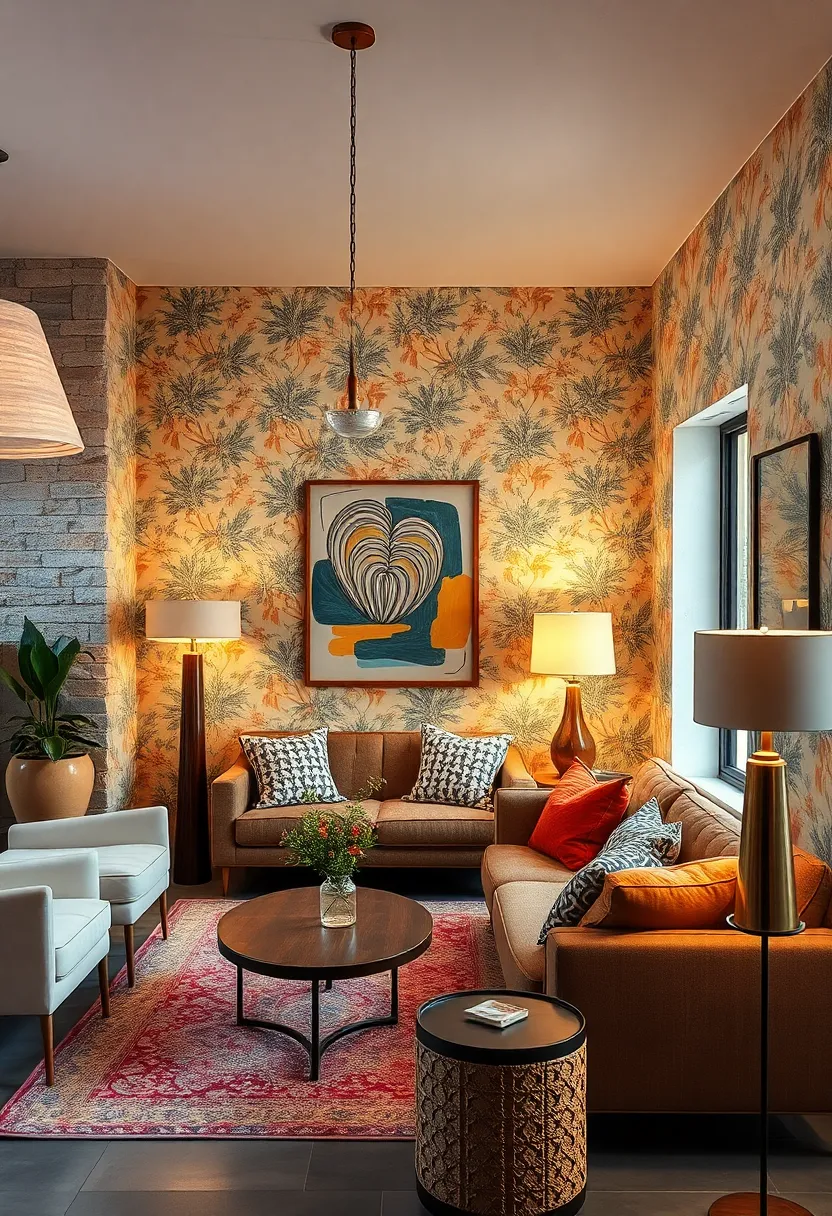 Pair vintage lamps with bold⁢ wallpaper patterns to amplify ⁣personality in any ⁢eclectic room