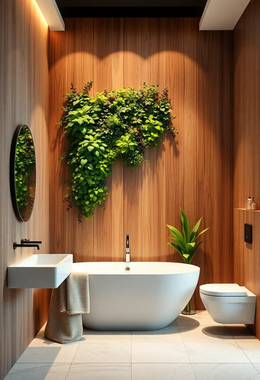 Vertical Gardens Integrated Into Wall designs