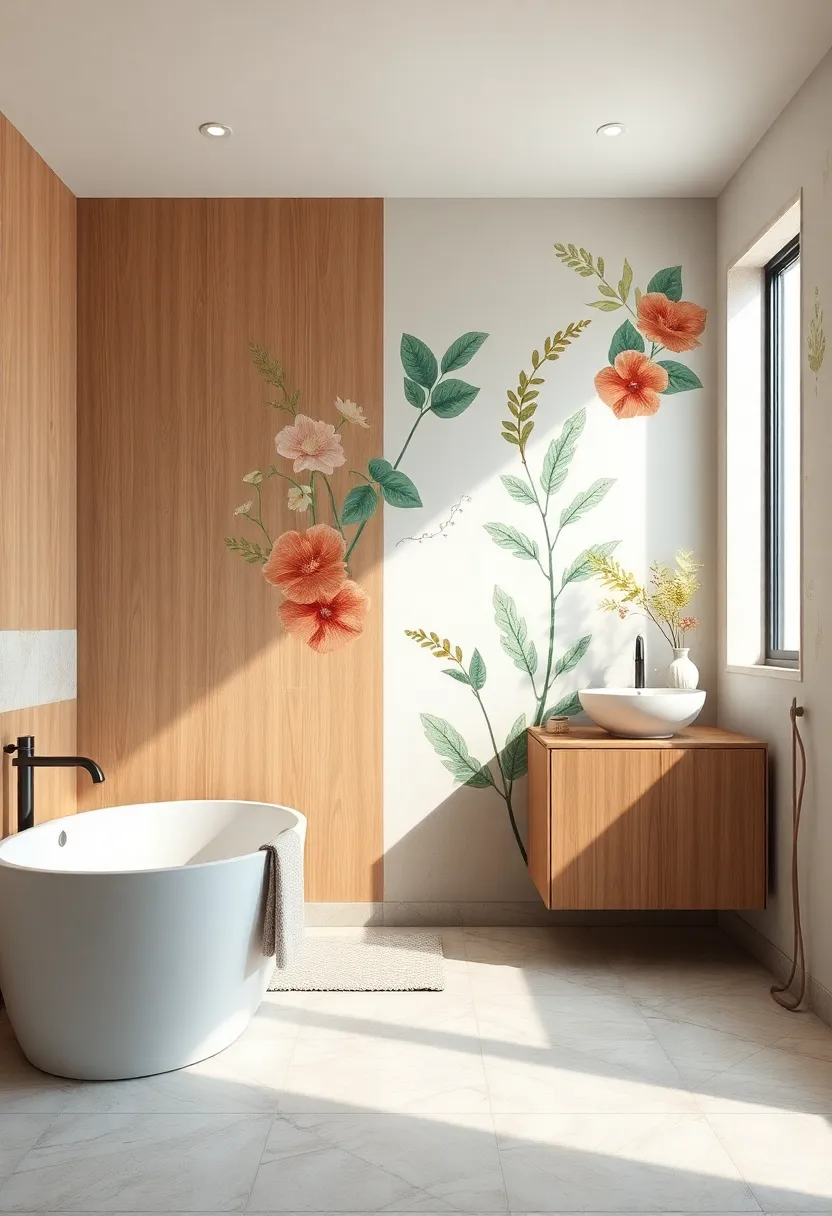 Hand-Painted Botanical Motifs ​for a Fresh Look