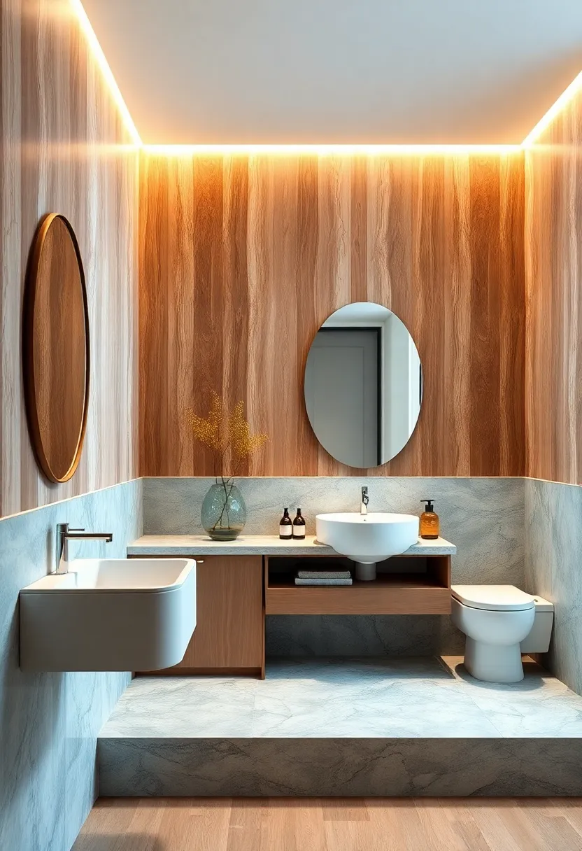 wallpaper Borders Highlighting Vanity Areas