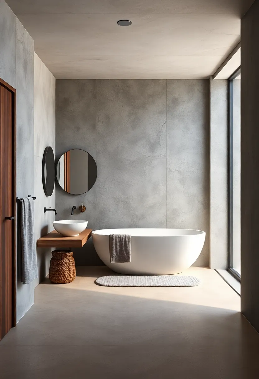 Minimalist Concrete Walls for‌ an Industrial Touch