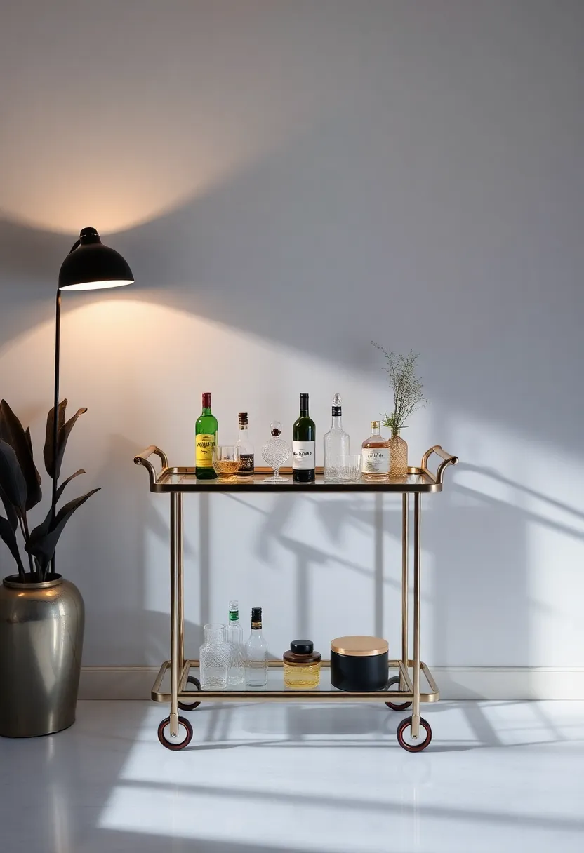 Dramatic Lighting: Setting the Perfect Ambiance for Your bar cart
