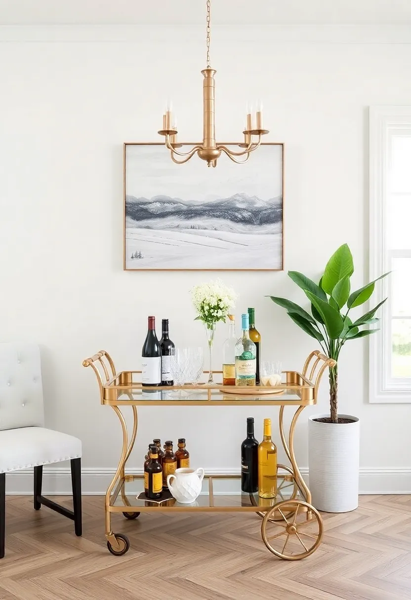 The Art of Layering Textures for a Captivating Bar Cart Look