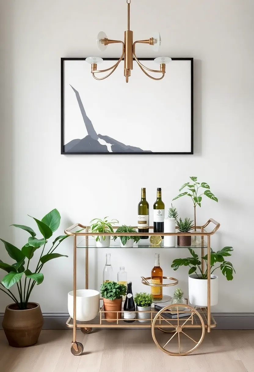 Incorporating Greenery: Plants that Complement Your Bar cart Style