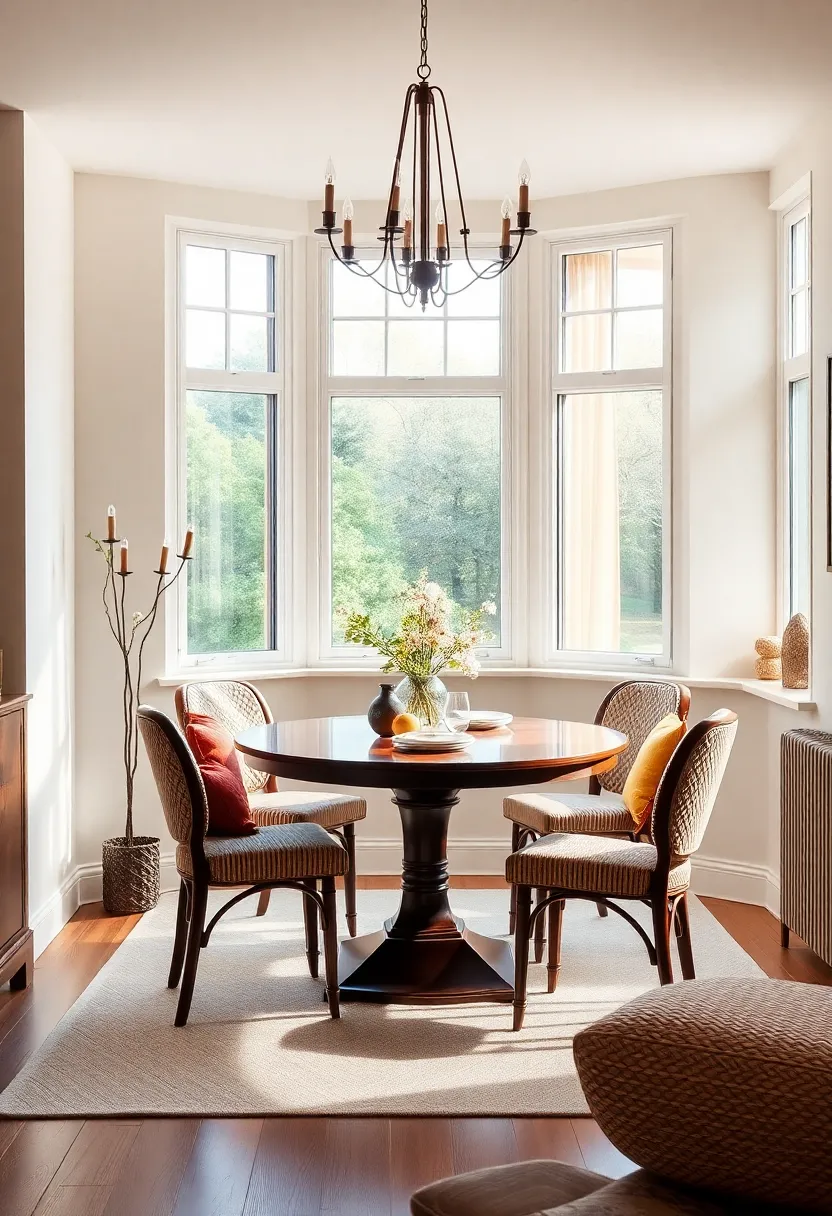 Creating A Warm Ambiance With Textiles And Fabrics In Your Bay window Dining Space