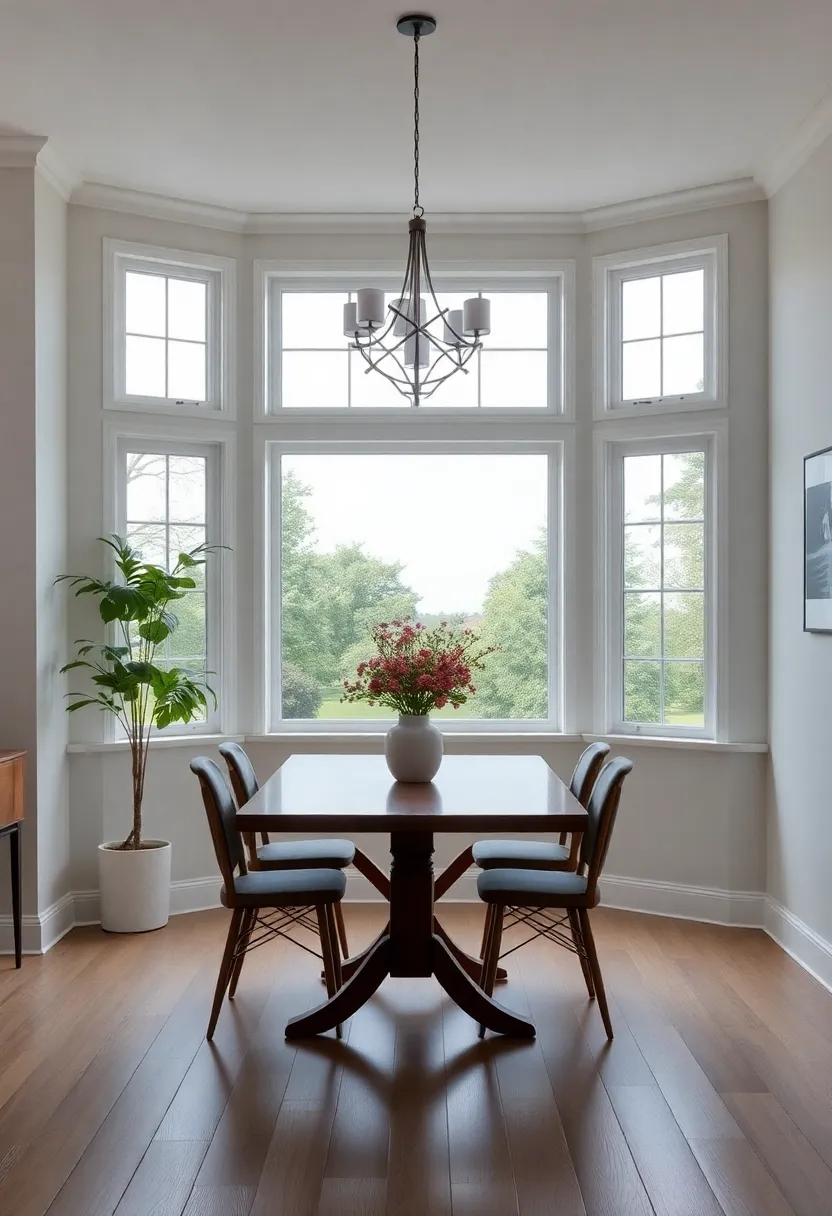 Seasonal Decor inspirations For Bay Windows To Keep Your Dining Room Fresh Year-Round
