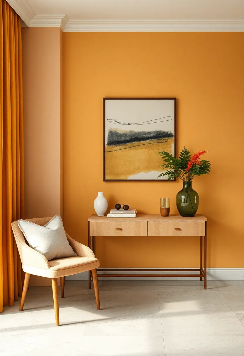 Scandinavian-Inspired Slender Console Table ‍with⁣ Decorative Accents