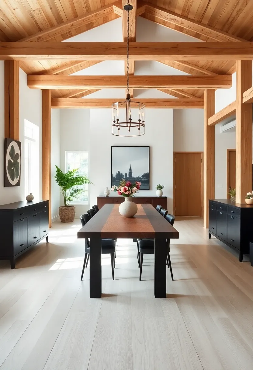 Create a Contrast: ⁤Pair light wooden beams with dark furniture for a striking visual ‍balance ⁤that enhances the room’s overall design