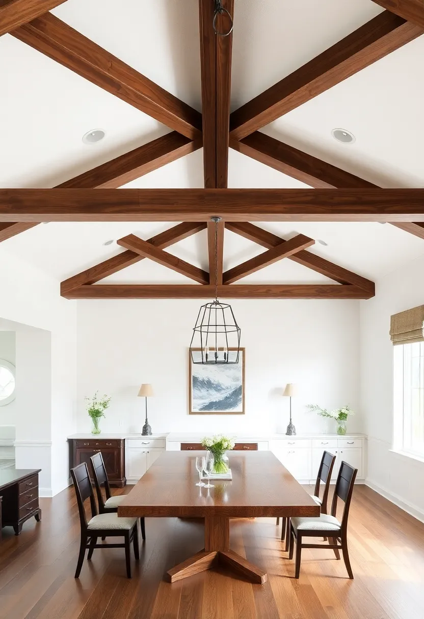 Emphasize Ceilings: Use ⁣painted or stained beams to accentuate high ceilings, making the dining space feel more expansive