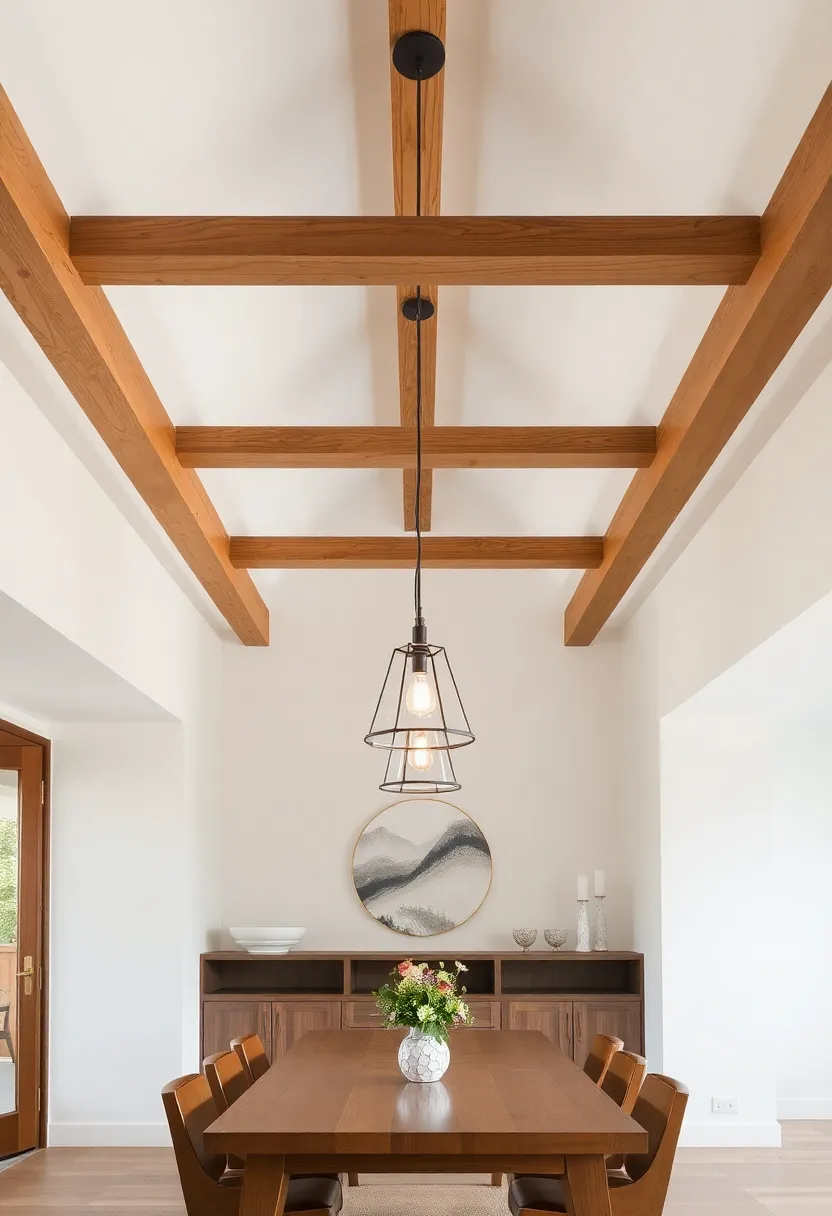 Enhance With Lighting: suspend pendant ⁣lights from wooden ​beams to create a⁤ cozy, intimate dining experience
