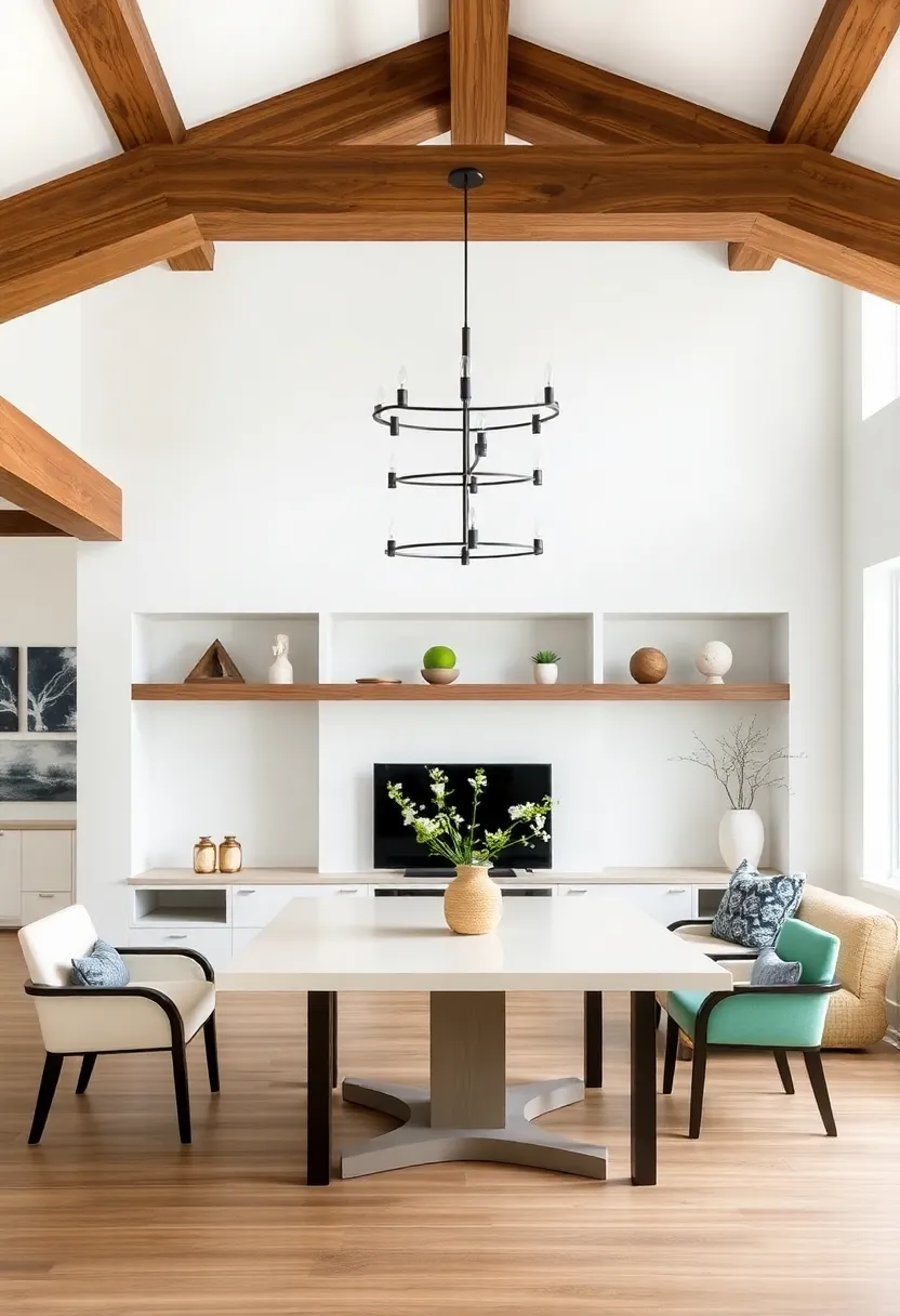 Integrate Built-ins: Create built-in shelves or seating areas beneath ⁢decorative beams to maximize functionality and style