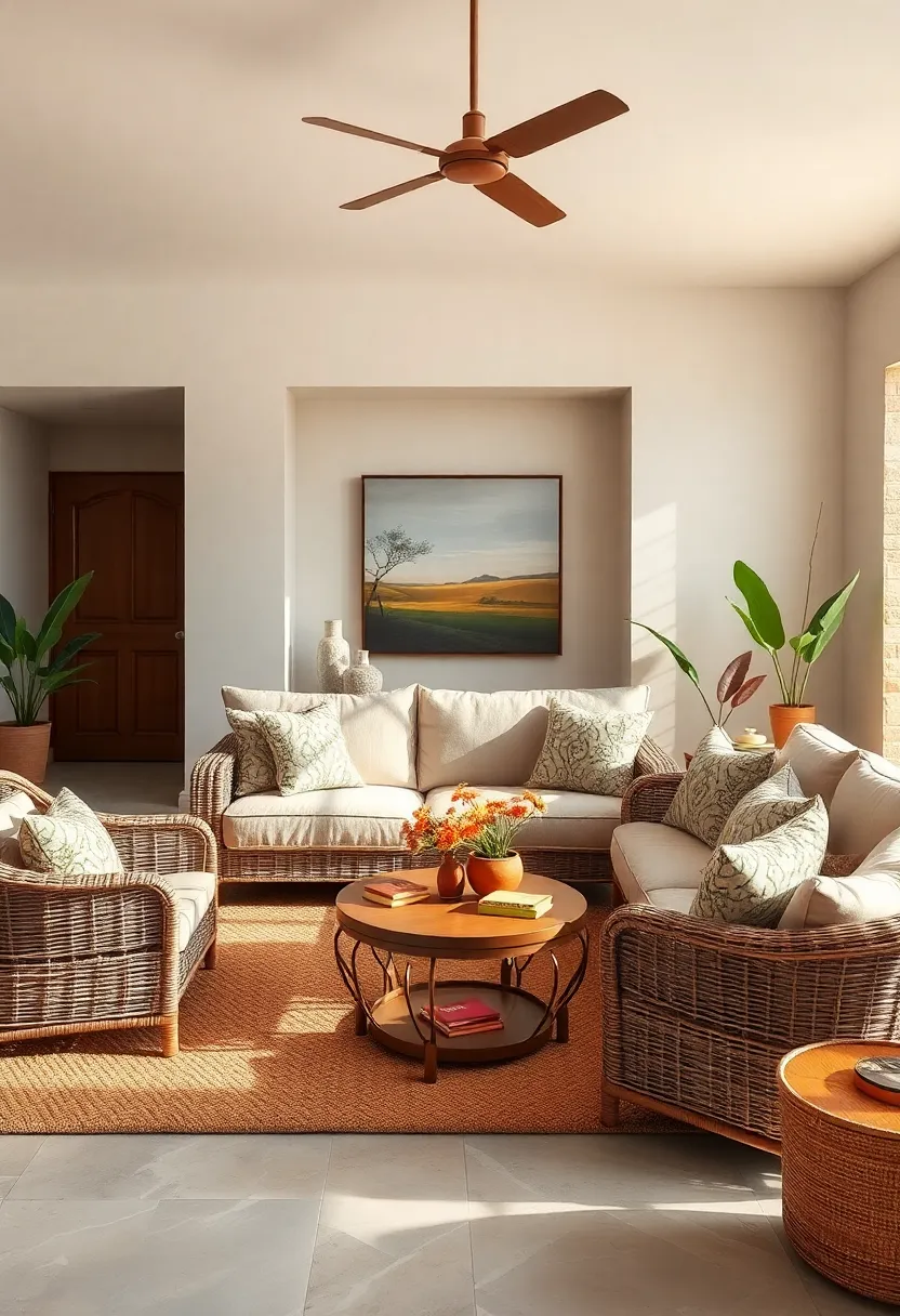 Incorporate layered Cushions with Earth-Inspired ⁢Patterns to add Visual Interest