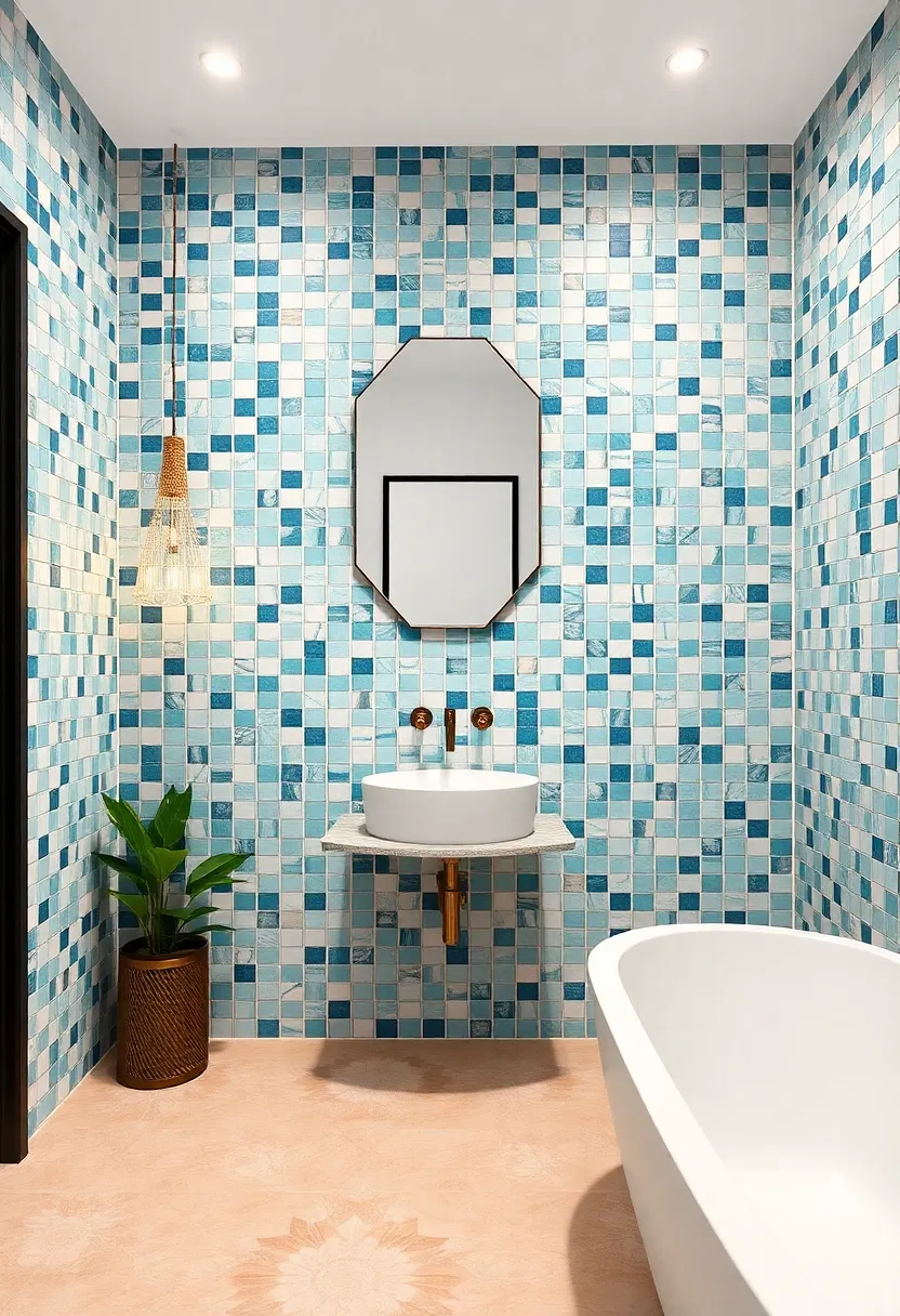 Statement ⁣Walls: Transforming Your ⁢Bathroom with an Eye-Catching Mosaic Mural