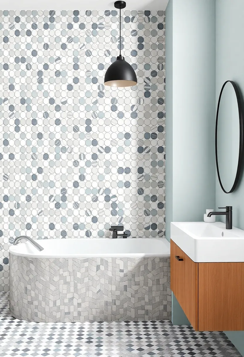 The Mood of Blue: How Mosaic Tile Shades Affect Bathroom atmosphere