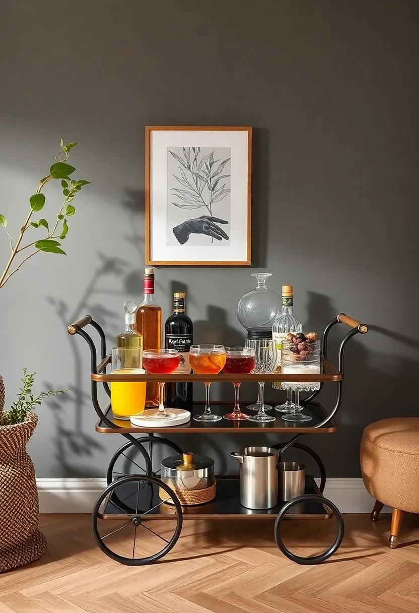 Create a DIY Bar⁢ Cart: Personalize a bar cart with an ​assortment of glassware from different ⁣eras and styles, complemented by eclectic drink recipes for a fun entertaining element