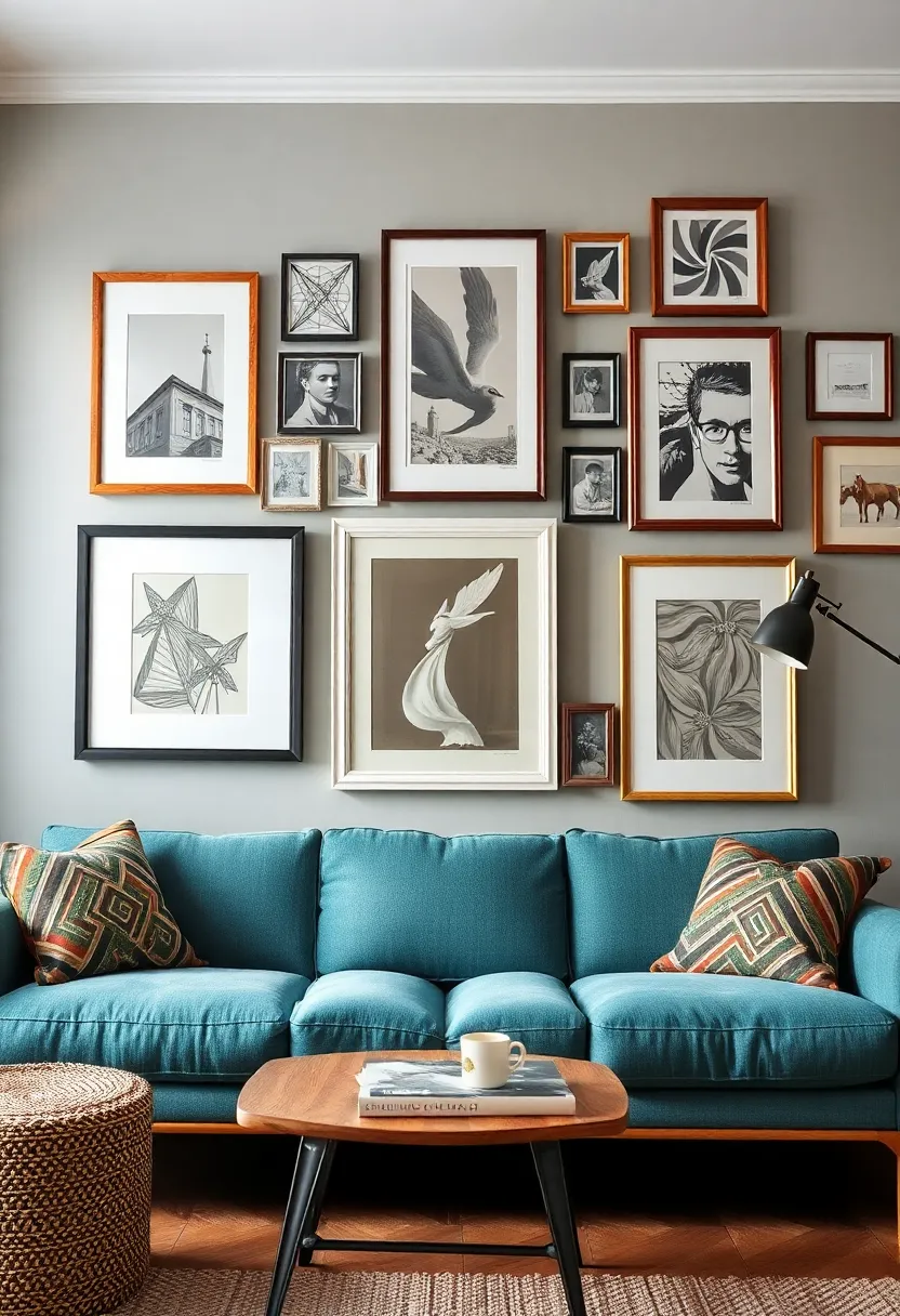 Embrace a ⁣Gallery Wall: Curate an eclectic gallery wall featuring mismatched frames filled with your favorite art pieces, photographs, and souvenirs from your ‍travels