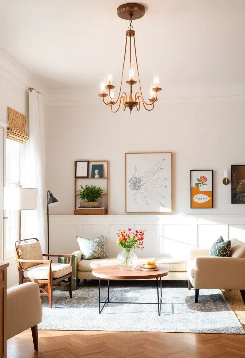 Emphasize Unique Lighting: Opt for varied light fixtures, such⁢ as a contemporary chandelier mixed with vintage ⁢sconces, to illuminate⁤ different elements of your eclectic space