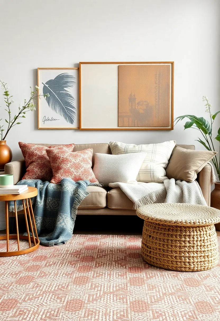 Mix Textiles: Layer‍ various fabrics through throw pillows, blankets, ‍and rugs. Think bold patterns alongside soft neutrals for a comforting yet⁢ visually stimulating experience