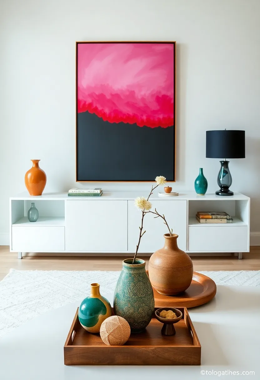 Artistic Accessories: Incorporate items like handcrafted vases, quirky sculptures, or artisanal trays that add character and serve as delightful accent pieces