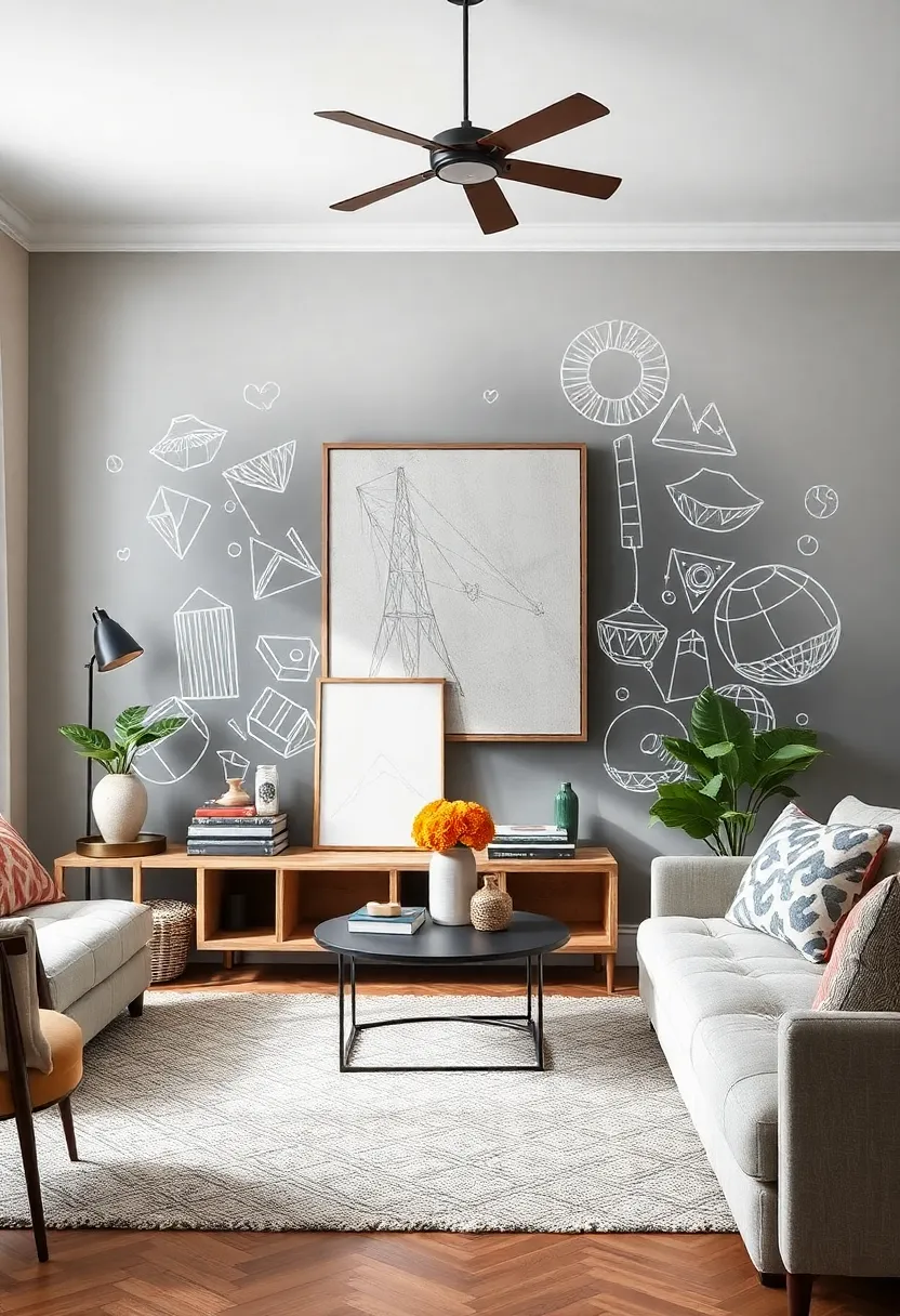 Interactive Art: Include pieces that invite interaction, such as chalkboard walls or art kits, allowing for personal expression and creativity within your space