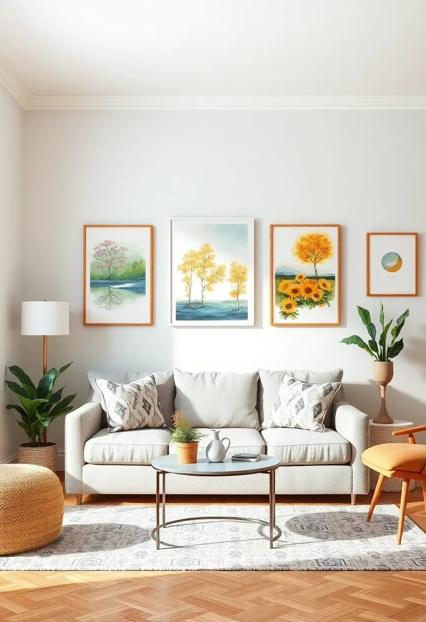 seasonal Art Swap: Celebrate the seasons by rotating your artwork, showcasing seasonal themes for a fresh look throughout the year