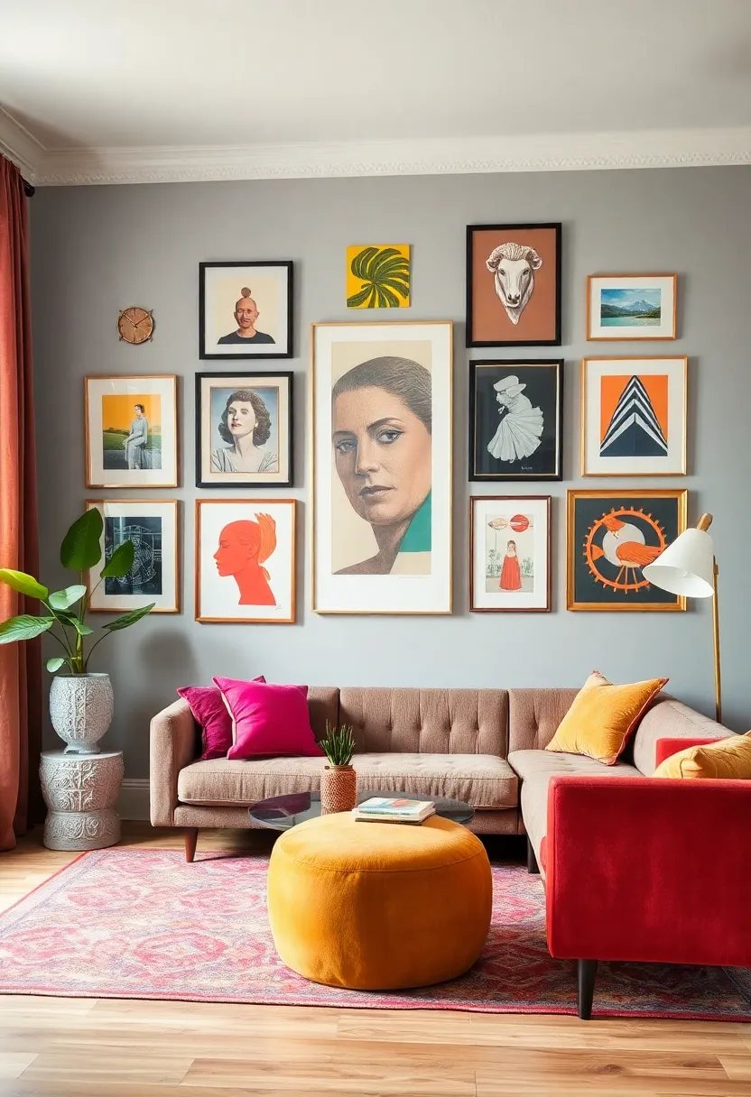 Create a Gallery Wall: Design an‍ eclectic gallery wall that showcases‌ a mix‍ of art⁢ styles, ⁤photographs, and personal collections,⁤ adding character and an ‌individual touch to‌ your room