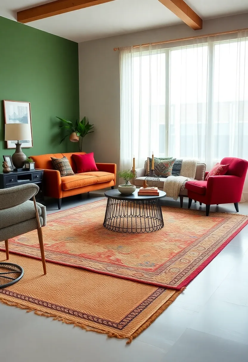 Layer Rugs: ⁤Mix different rugs‍ of varying sizes and patterns to define spaces within⁢ one room. A bold Persian rug⁤ layered over a simple ‌jute can⁣ add warmth and character
