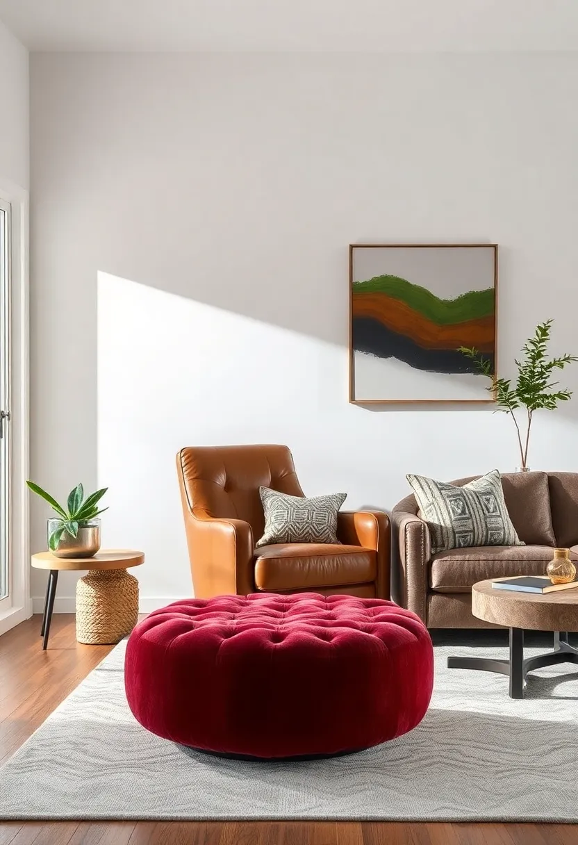 Play with ‍Textures: Combine different textures ⁤such ⁣as velvet, ⁤leather, and wood, to create depth and intrigue. ⁣A‌ buttery leather chair next⁣ to a plush ⁣velvet ottoman is both luxurious and eclectic