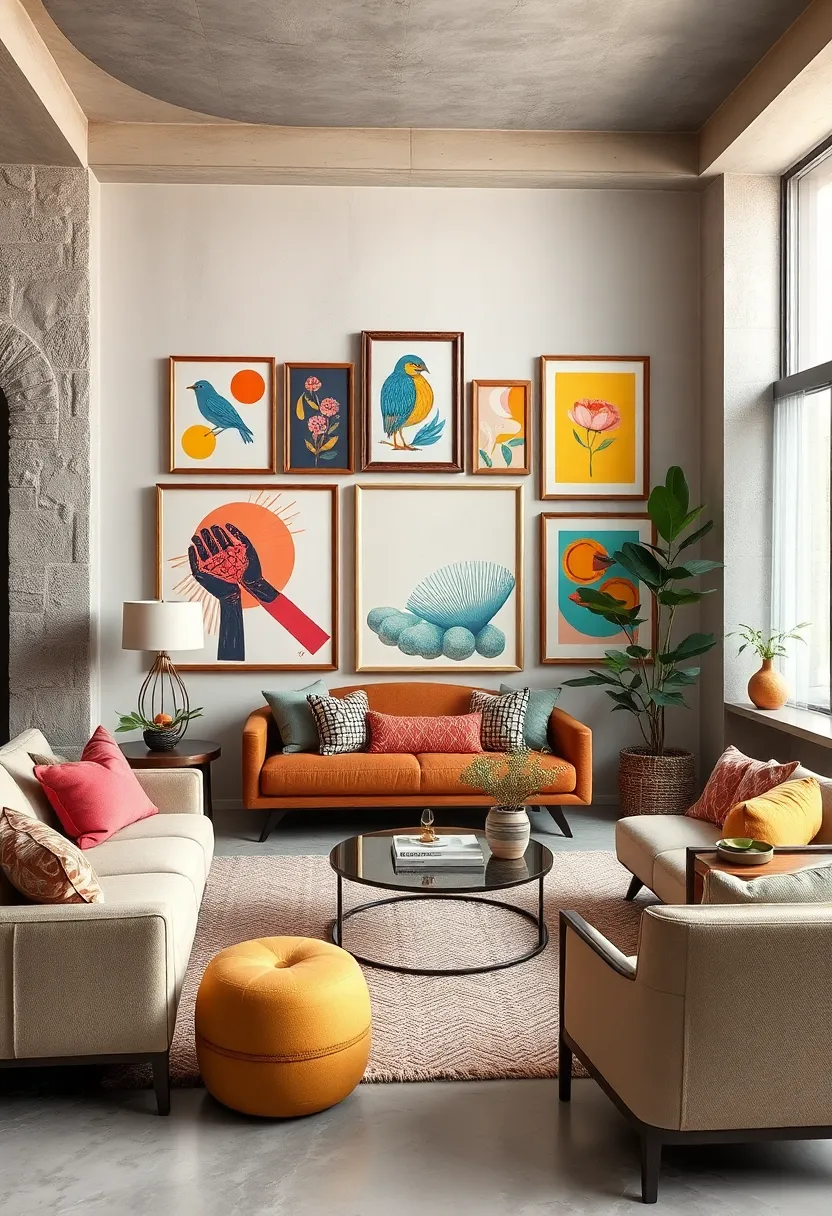 Combine Vintage Frames⁣ with Contemporary ‍Colorful Prints for an Unexpected fusion