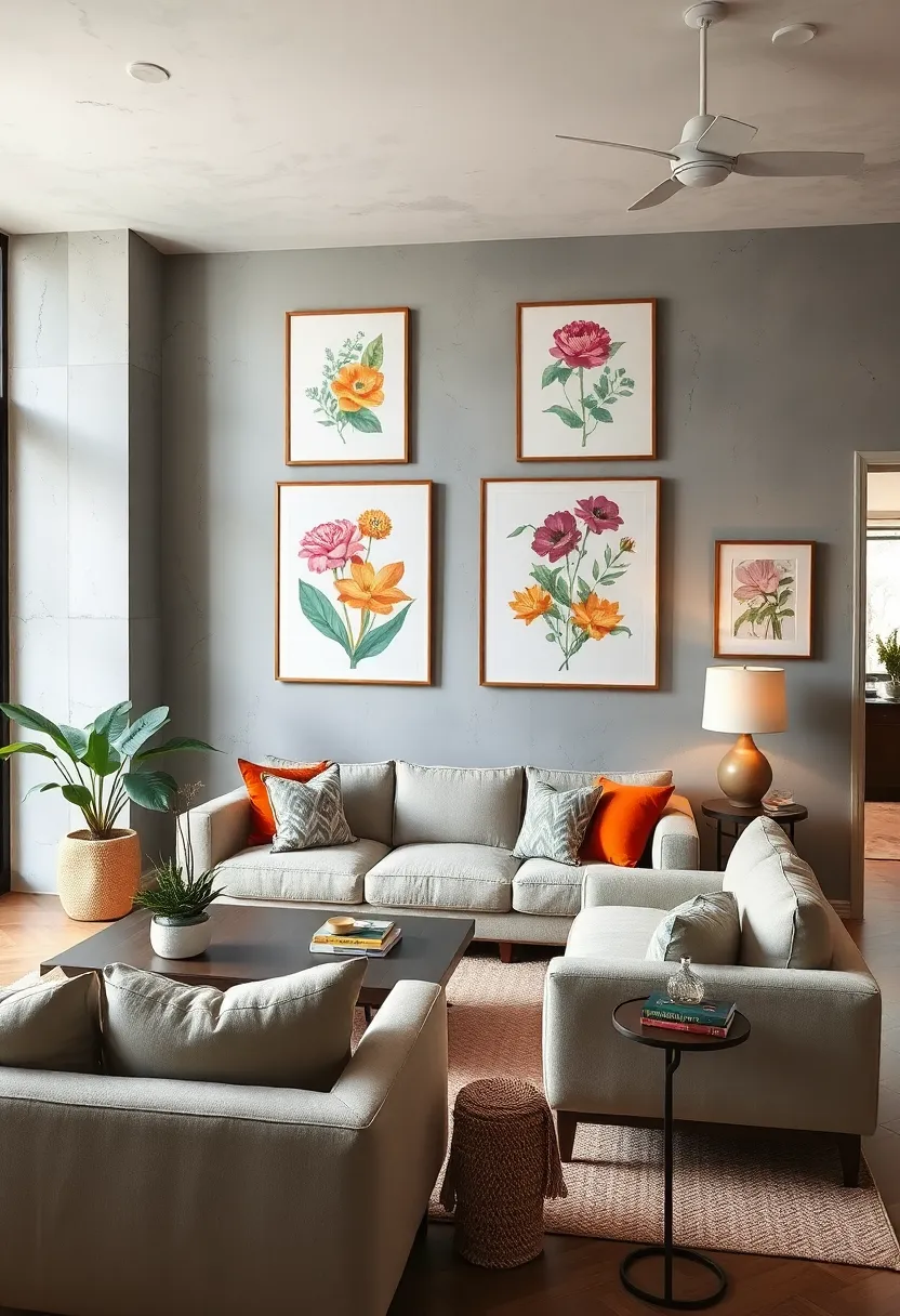 Hang Bright Botanical Prints in Eclectic Frames to Bring Nature’s Palette Indoors