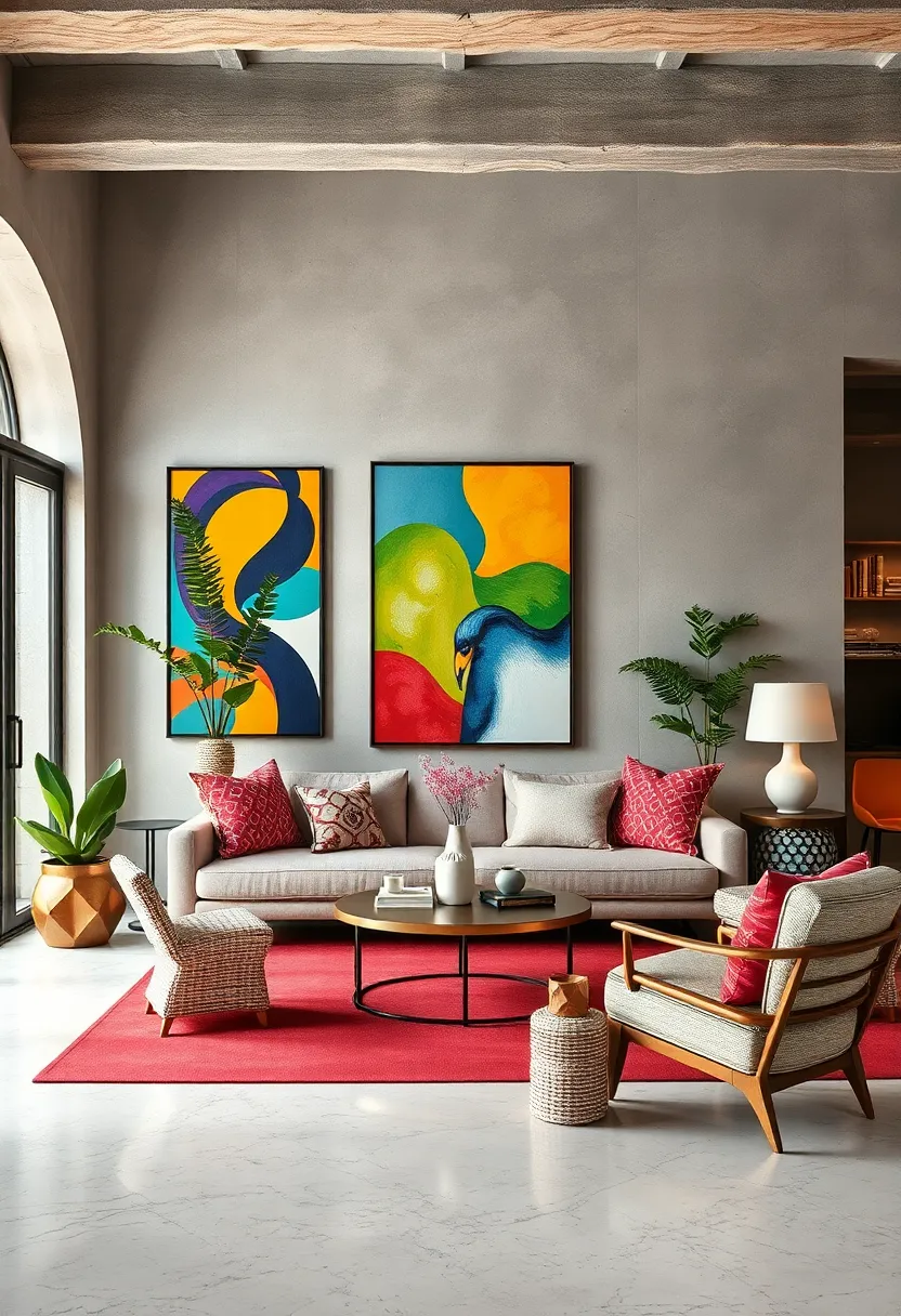 Introduce Bright ⁣Pop Art Prints into neutral Spaces for an Eclectic‍ and Inviting Atmosphere