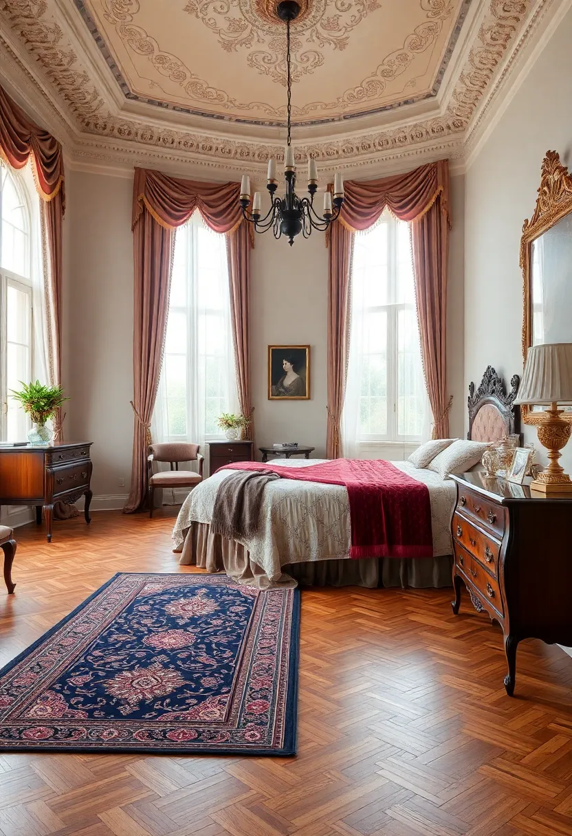 Character-rich Flooring: The Beauty of Parquet and Oriental Rugs