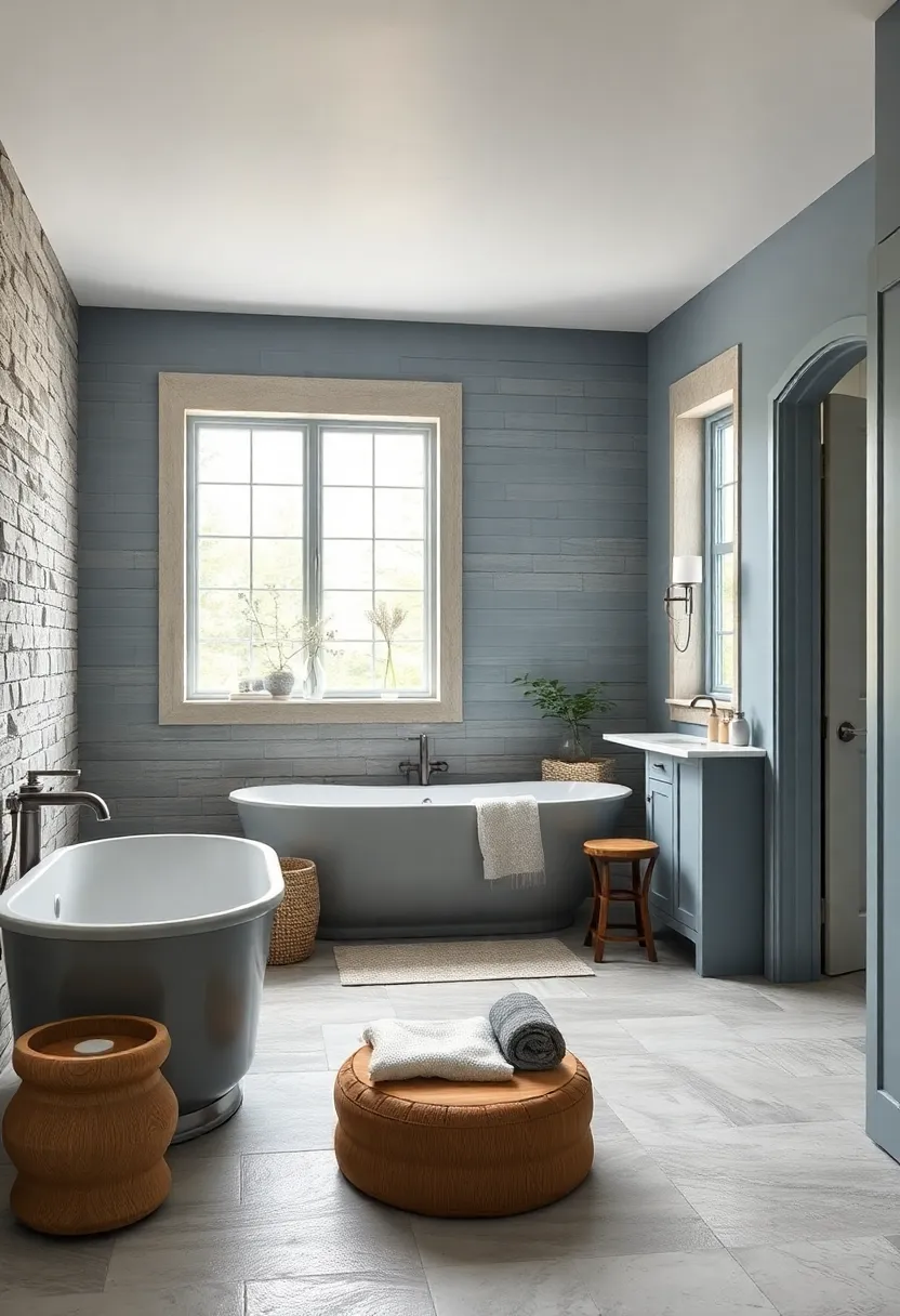 Dusty Blue: A muted blue provides a serene ‌and ​calming⁣ atmosphere, ideal ‌for creating a ⁣spa-like farmhouse retreat