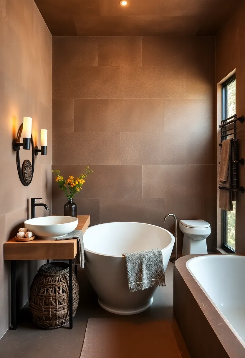 Rich cocoa Brown: Deep and inviting, cocoa​ brown adds depth and anchors lighter, airy farmhouse elements