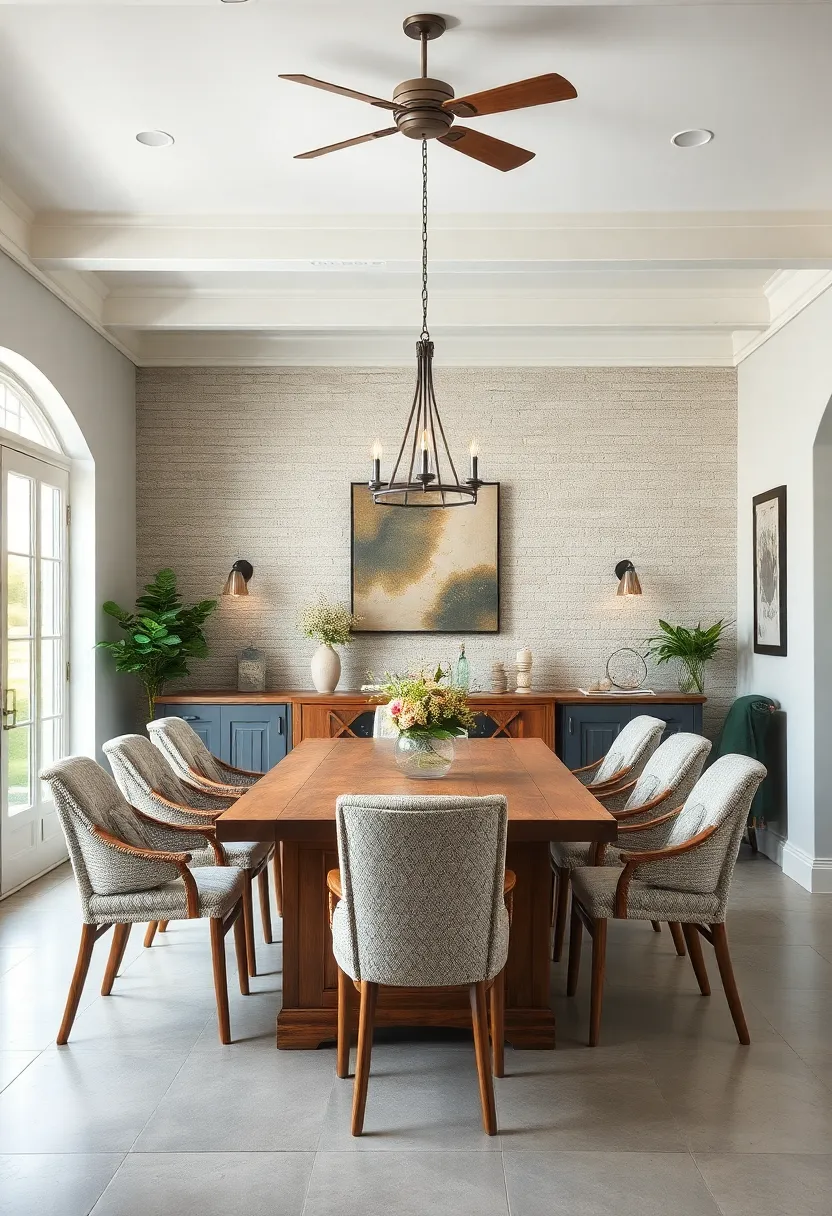 Farmhouse Elegance Through Distressed Paint Finishes and Soft Neutral Palettes