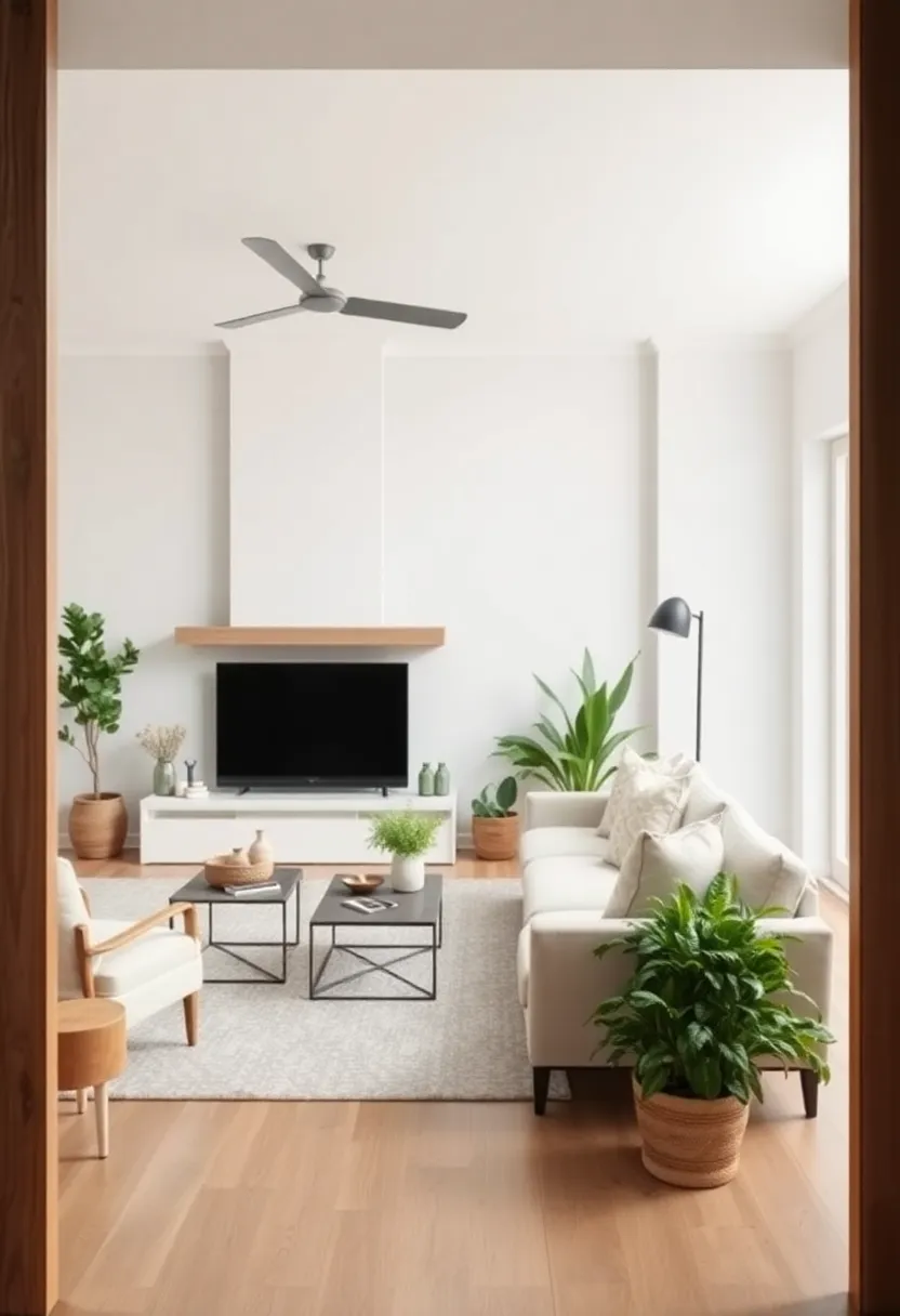 Sprucing Up Spaces ⁤with Greenery in a Neutral ⁢Palette