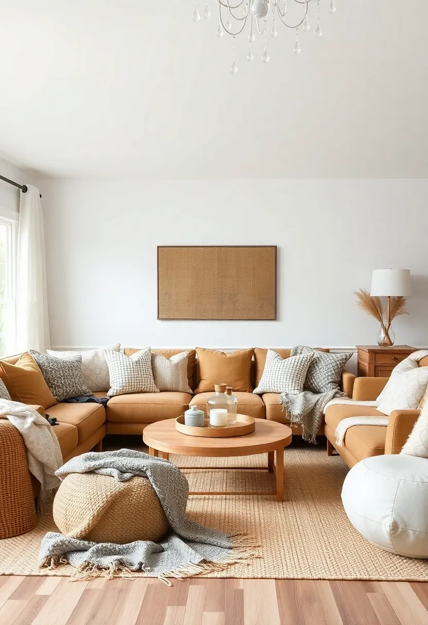 Layering Textiles:‌ Cozy⁢ Throws and Fabric Arrangements