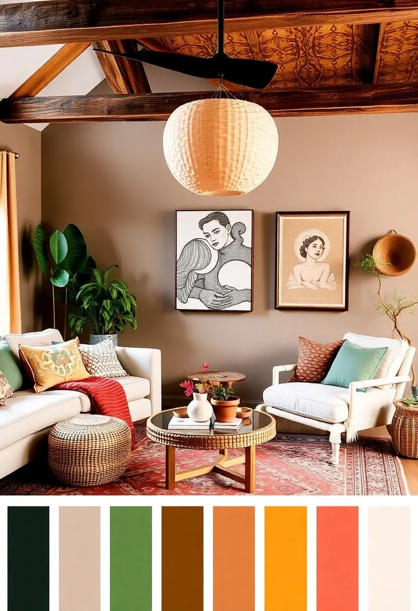Finding Your Color Palette: The Spectrum of Bohemian Living Room Inspiration