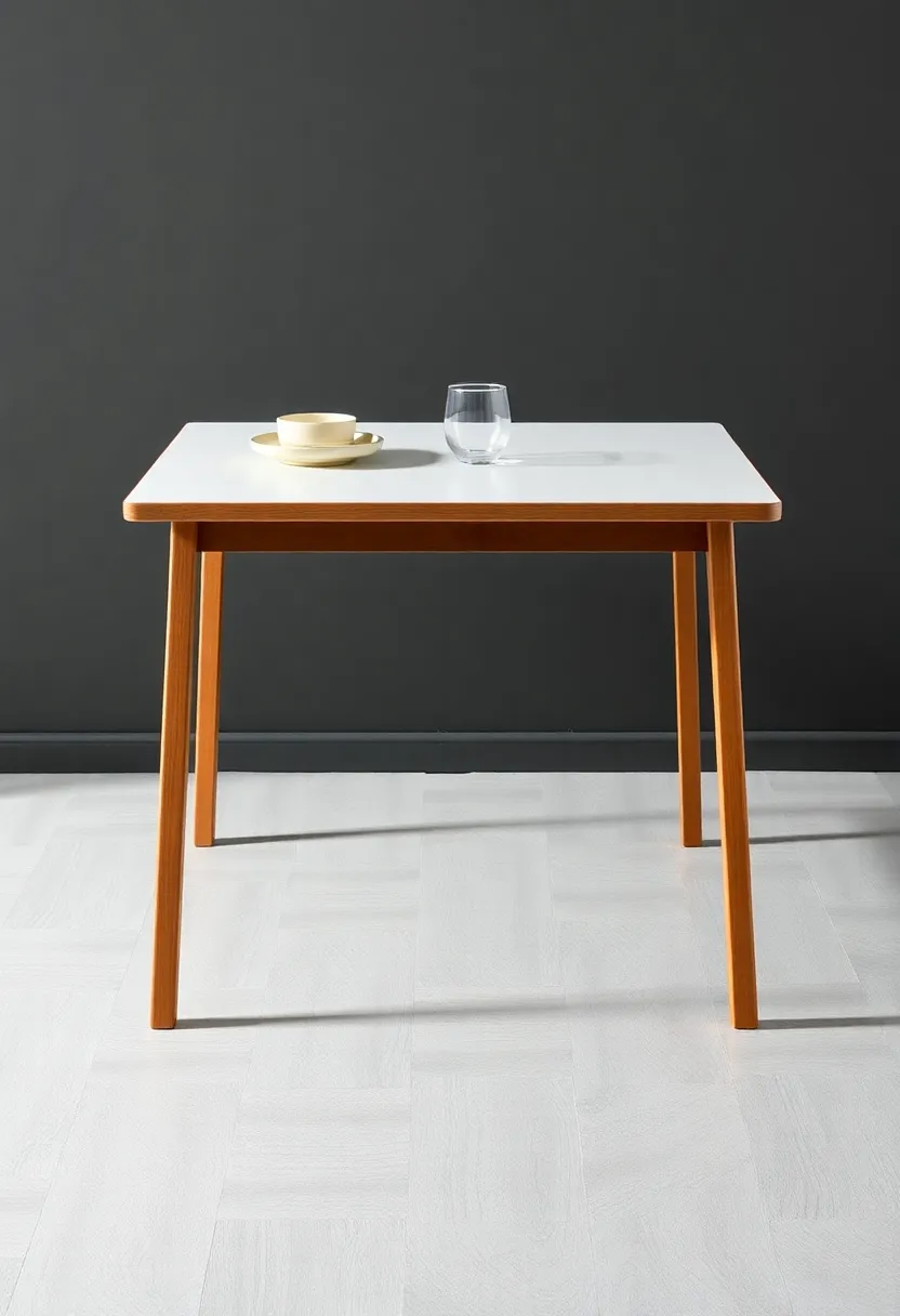 Mid-century Modern ⁤Folding table: Keep it classic with clean ⁣lines and bold colors, adding‍ a retro vibe to your dining area