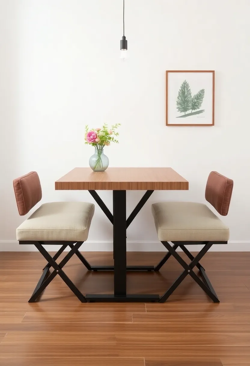 Upholstered Folding Table: With cushioned seating, this table doesn't compromise on comfort, even in⁣ snug⁢ environments