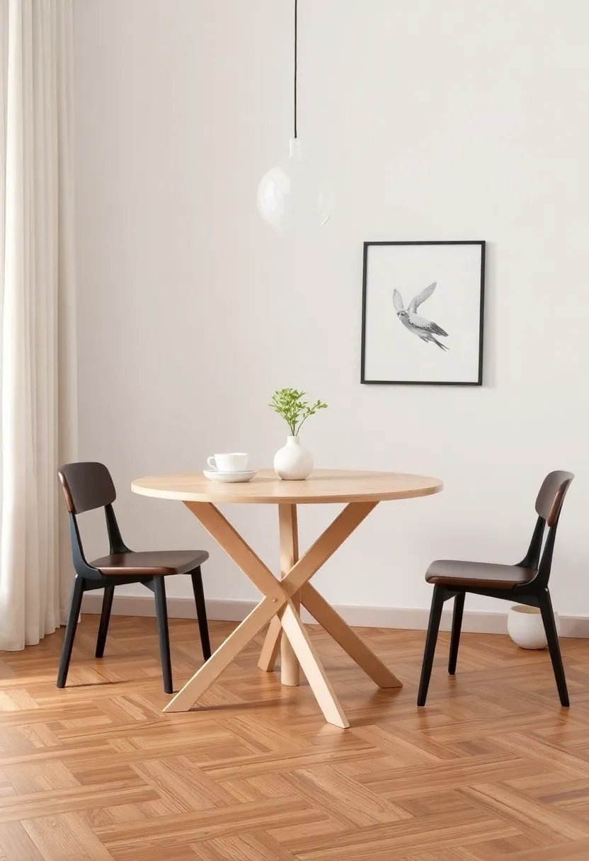 Minimalist Trestle Table: With its‌ simple yet elegant frame, it seamlessly matches any decor, ⁢perfect⁤ for small dining areas