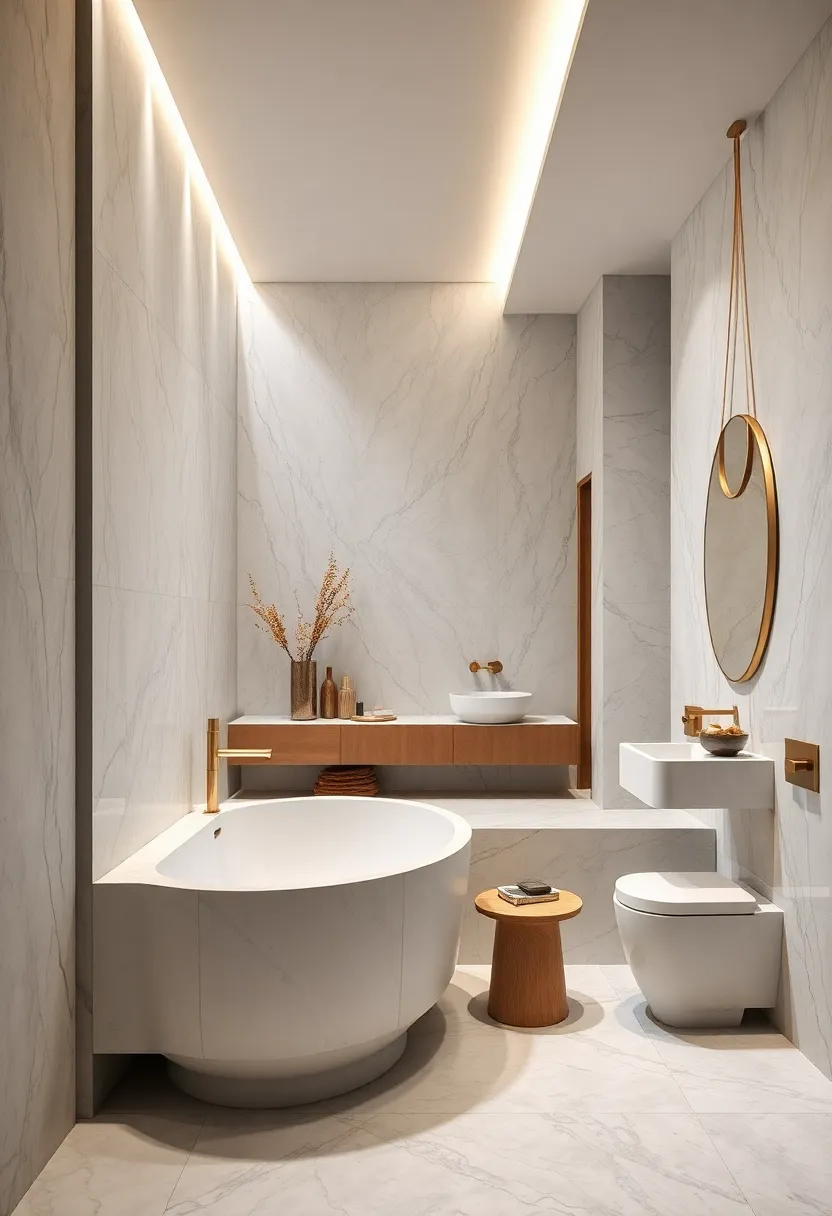 Light Grey Marble with Soft ​Veining ⁤Creating a Calm and⁣ Inviting Spa-Like⁢ Ambiance