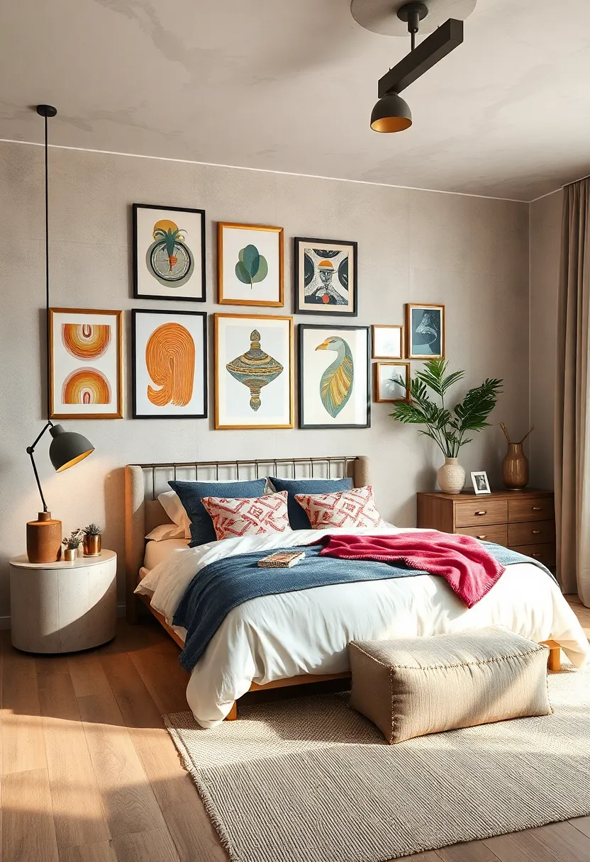 Showcase a ‍collection of unique artwork or prints that resonate with your personality