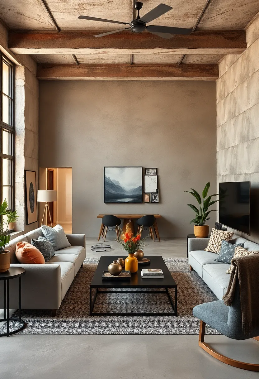 Utilizing⁣ Neutral Color Palettes with Accents of Charcoal and Rust for a Cohesive Industrial Look
